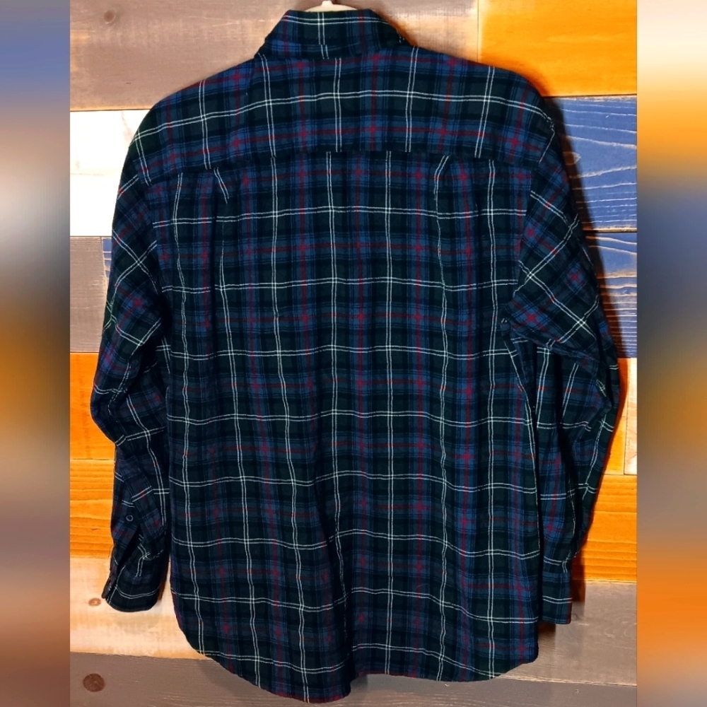 Pendleton Sir Pendleton Wool Flannel L Plaid Gree… - image 5